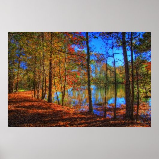 湖の秋 ポスター (正面)