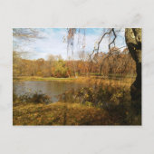 湖の秋 ポストカード (正面)