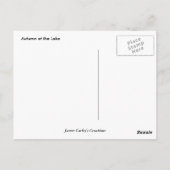 湖の秋 ポストカード (裏面)