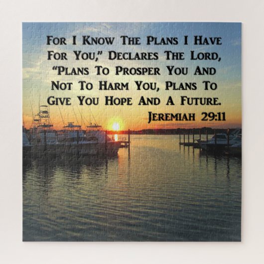 湖の穏やかな夕日 ジグソーパズル (縦)