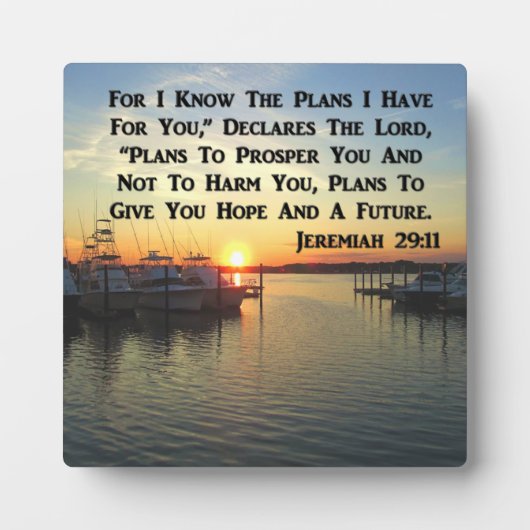 湖の穏やかな夕日 フォトプラーク (正面)