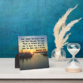 湖の穏やかな夕日 フォトプラーク (インサイチュ)