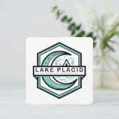 湖の穏やかな月の輝き六角 招待状 (スタンド正面)