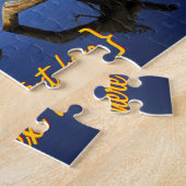 湖の端の抽象芸術の静けさ ジグソーパズル (側面)