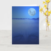 湖の精神の挨拶状 カード (黄色い花)