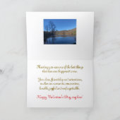 湖の素晴らしい景色のバレンタインカード カード (内部)