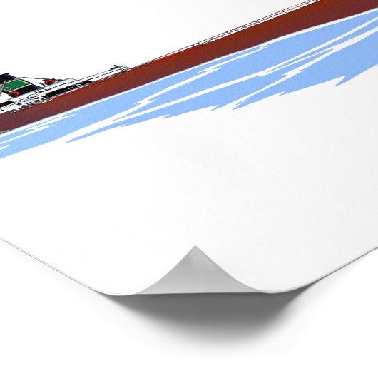 湖の素晴らしフレーターJ.バートンエアーズキンスマン ポスター (角)