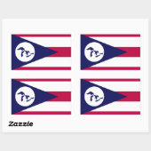 湖の素晴らし地域当局の国旗のシール 長方形シール (シート)