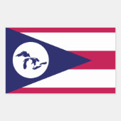 湖の素晴らし地域当局の国旗のシール 長方形シール (正面)