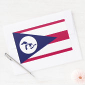 湖の素晴らし地域当局の国旗のシール 長方形シール (封筒)