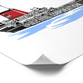 湖の素晴らし貨物船トム・M・ガードラー共和国 ポスター (角)