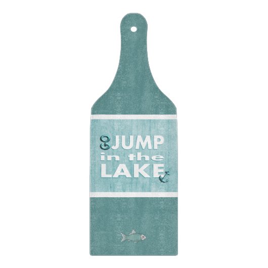 湖の緩和されたガラスのまな板のジャンプは行きます カッティングボード (正面)