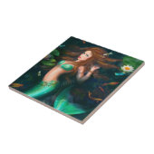 湖の美しいファンタジーの人魚 タイル (側面)