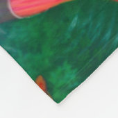 湖の美しいファンタジー赤の人魚 フリースブランケット (角)