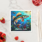 湖の美しいワルレイパイク スタンダードカクテルナプキン (インサイチュ)