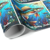 湖の美しいワルレイパイク ラッピングペーパー (ロールコーナー)