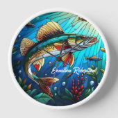 湖の美しいワルレイパイク 壁時計 (正面)