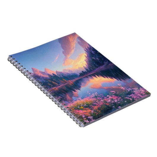 湖の自然のメロディー ノートブック (右側)