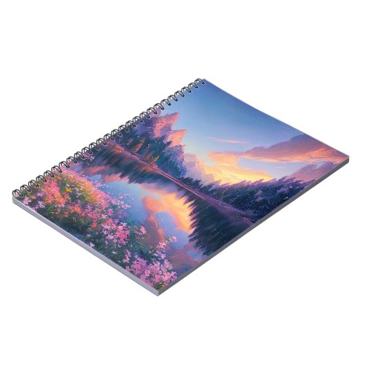 湖の自然のメロディー ノートブック (左側)