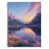 湖の自然のメロディー ノートブック (正面)