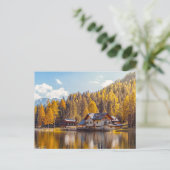 湖の自然美しい ポストカード (スタンド正面)