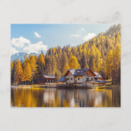 湖の自然美しい ポストカード