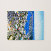 湖の航行の景色シアトル都心のシアトル ジグソーパズル (横)