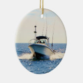 湖の船遊び セラミックオーナメント (右)