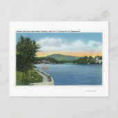 湖の花と距離のスカーフェイス山 ポストカード (正面)