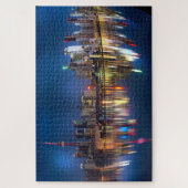 湖の街並み反射 ジグソーパズル (縦)