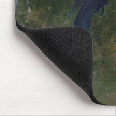 湖の衛星ビ素晴らしュー マウスパッド (コーナー)