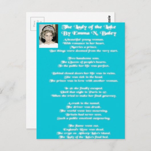 湖の貴婦人 ポストカード (正面/裏面)