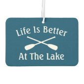 湖の車の空気フレッシュおもしろいナーで生活が良い カーエアーフレッシュナー (裏面)