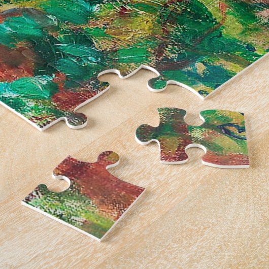湖の近くにルノアール印象派絵画の ジグソーパズル (側面)