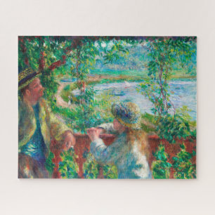 湖の近くにルノアール印象派絵画の ジグソーパズル