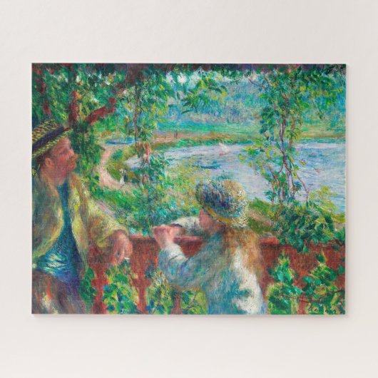 湖の近くにルノアール印象派絵画の ジグソーパズル (横)