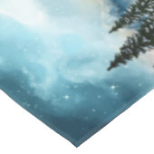 湖の近くの雪の松 テーブルクロス (アングル)
