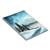 湖の近くの雪の松 ノートブック (右側)