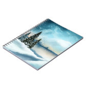 湖の近くの雪の松 ノートブック (左側)