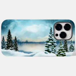 湖の近くの雪の松 Case-Mate iPhone 14 PRO MAXケース