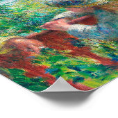 湖の近くピエール=オーギュストルノアール ポスター (角)