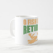 湖の退職した魚釣りで正式な漁師 コーヒーマグカップ (正面左)