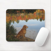 湖の金秋 マウスパッド (マウス)