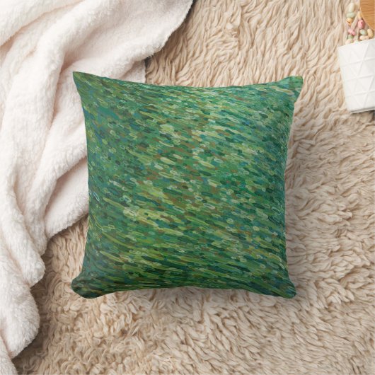 湖の雨滴はJuulによって沿岸枕を浜に引き上げます クッション (ブランケット)