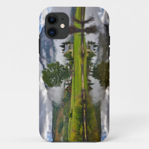 湖の霧の少し家 iPhone 11 ケース