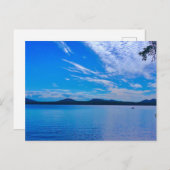 湖の静かで美しい日 ポストカード (正面/裏面)