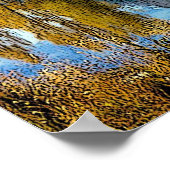 湖の風景キャンバス印刷 ポスター (角)