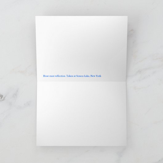 湖の風景 カード (内部)