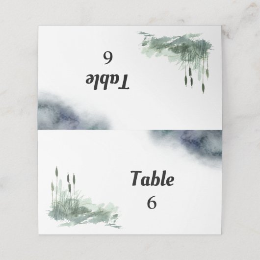 湖の風景 プレイスカード (外部開封)