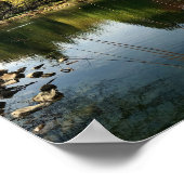 湖の風景 ポスター (角)